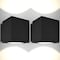 Luxrite Outdoor LED Cube Wall Light Modern Up Down Wall Sconce 3CCT 3000K-5000K 26W Aluminum IP65 ETL, 2PK LR40344-2PK - alternate 1